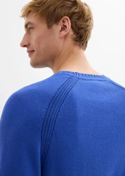 Hot Feinstrickpullover aus recyclingfähiger Baumwolle Herren Pullover & Strickjacken|Basics
