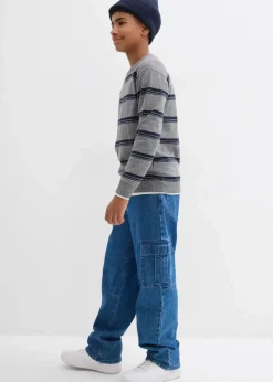 Kinder bonprix Jungen 9-16 Jahre·Sweat & Strick|Jungen 2-8 Jahre·Nachhaltigere Materialien|Feinstrickpullover aus reiner Baumwolle, recyclingfähig