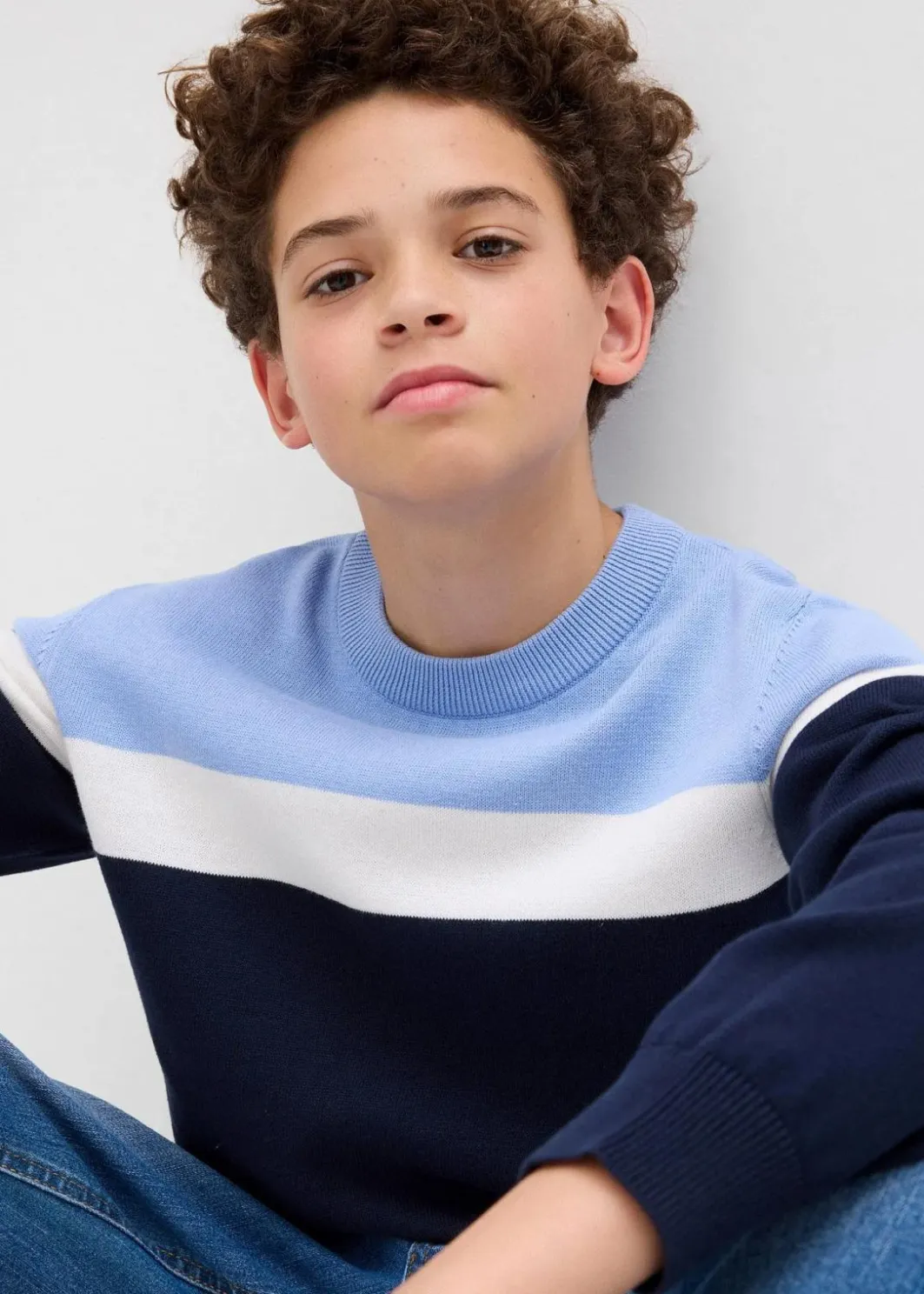 Kinder bonprix Jungen 9-16 Jahre·Bademode|Jungen 9-16 Jahre·Sweat & Strick|Feinstrickpullover aus reiner Baumwolle
