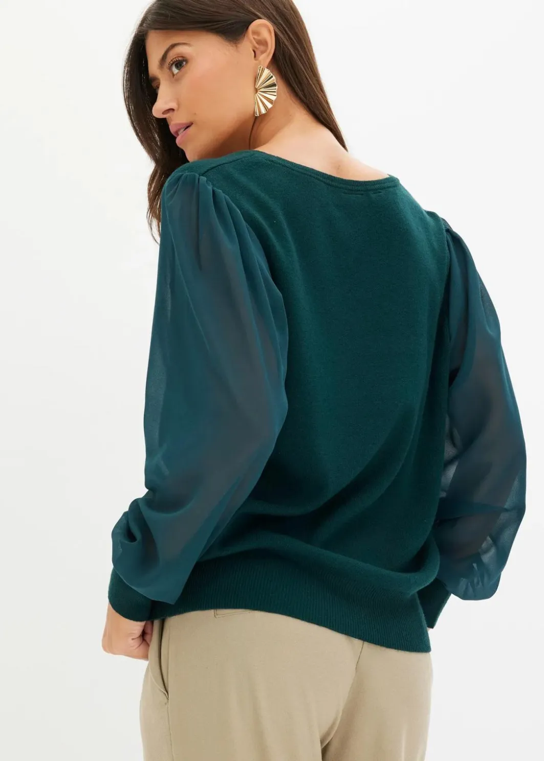 Damen bonprix Pullover & Strickjacken|Strickmode|Feinstrickpullover aus softem Viskose-Mix