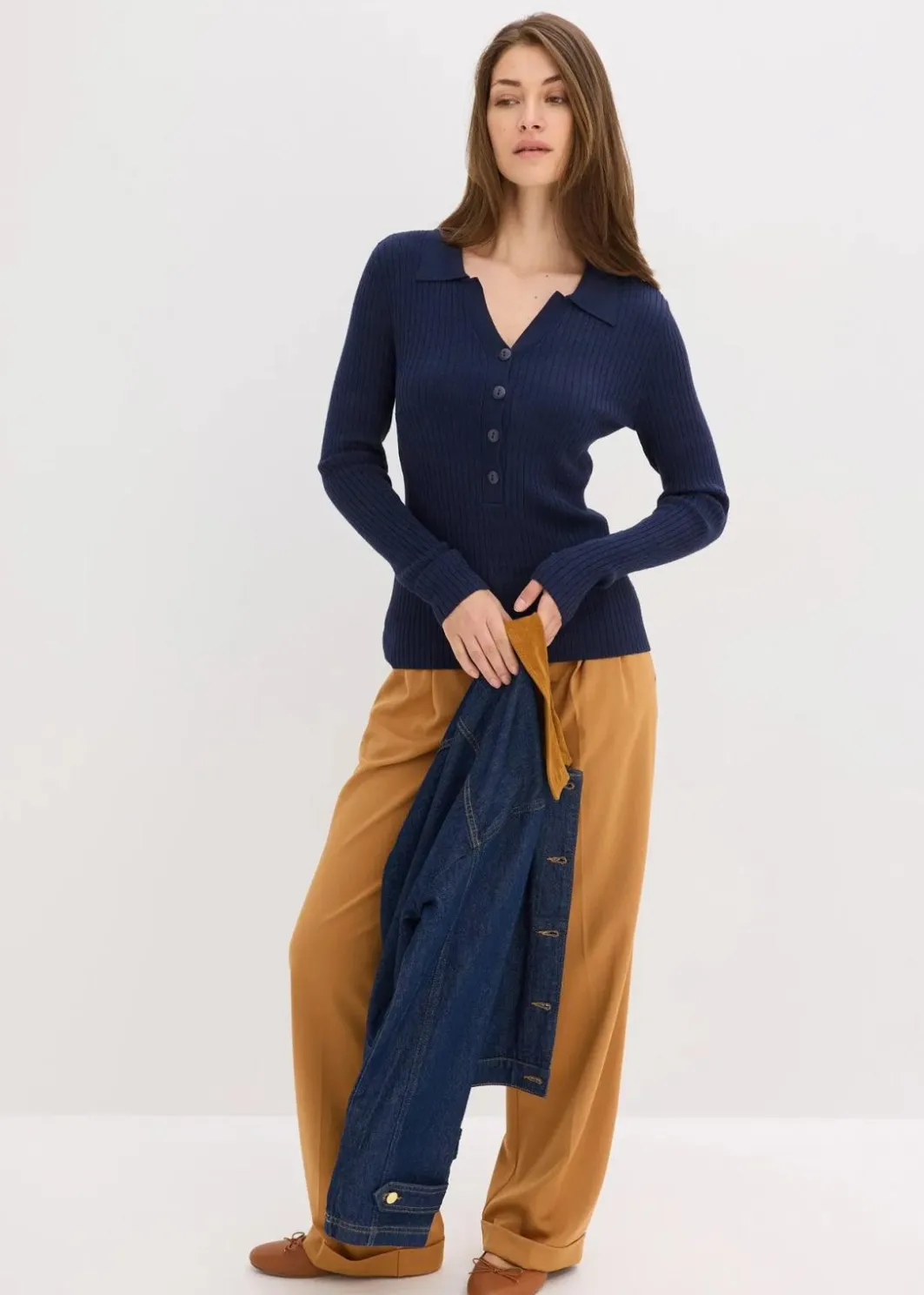 Feinstrickpullover aus softem Viskose-Mix Damen Pullover & Strickjacken|Bekleidung·Jeans