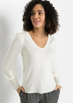 Damen bonprix Bekleidung·Umstandsmode|Pullover & Strickjacken|Feinstrickpullover aus Viskose-Mix