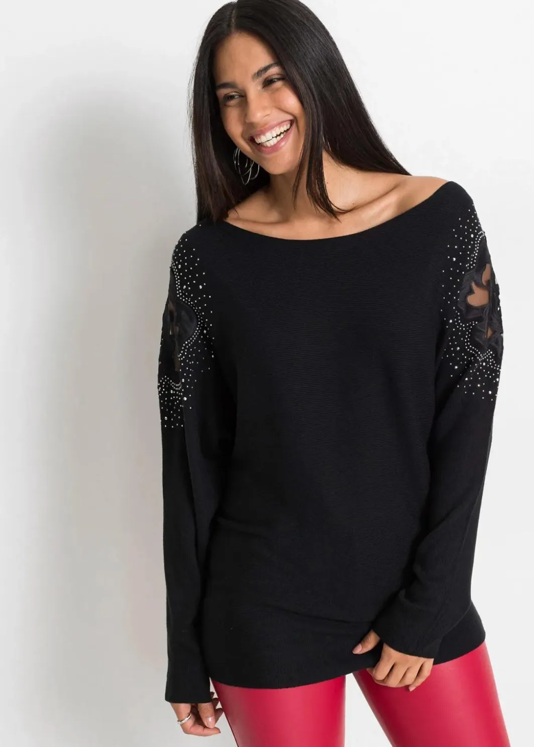 Damen bonprix Bekleidung·Umstandsmode|Bekleidung·Jeans|Feinstrickpullover aus Viskose-Mix