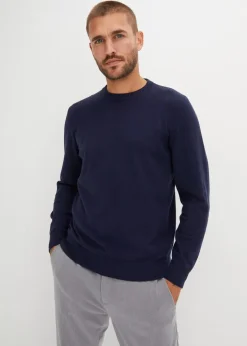 Herren bonprix Große Größen|Basics|Feinstrickpullover aus weichem Baumwollmix