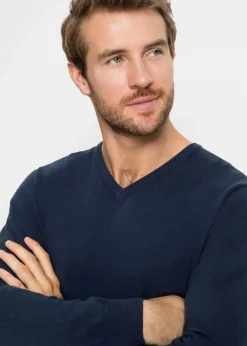 Sale Feinstrickpullover aus weichem Baumwollmix Herren Pullover & Strickjacken|Basics