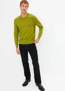Outlet Feinstrickpullover aus weichem Baumwollmix Herren Pullover & Strickjacken|Basics