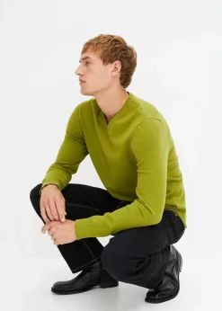 Outlet Feinstrickpullover aus weichem Baumwollmix Herren Pullover & Strickjacken|Basics