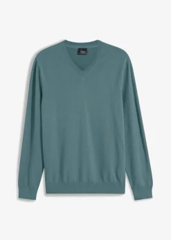 Herren bonprix Pullover & Strickjacken|Basics|Feinstrickpullover aus weichem Baumwollmix