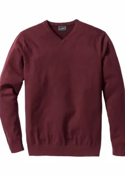Herren bonprix Pullover & Strickjacken|Basics|Feinstrickpullover aus weichem Baumwollmix
