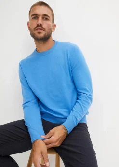 Discount Feinstrickpullover aus weichem Baumwollmix Herren Pullover & Strickjacken|Basics