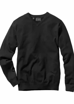 Outlet Feinstrickpullover aus weichem Baumwollmix Herren Große Größen|Basics