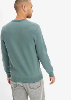 Best Feinstrickpullover mit 2 in 1 Optik aus weichem Baumwollmix Herren Große Größen|Basics