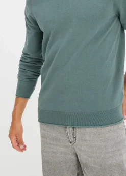 Best Feinstrickpullover mit 2 in 1 Optik aus weichem Baumwollmix Herren Große Größen|Basics