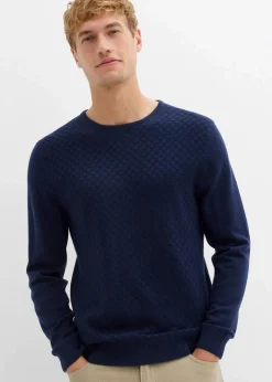 Best Feinstrickpullover mit edler Merinowolle Herren Pullover & Strickjacken|Große Größen
