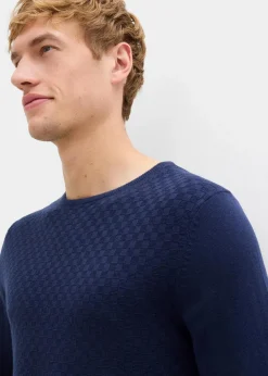 Best Feinstrickpullover mit edler Merinowolle Herren Pullover & Strickjacken|Große Größen