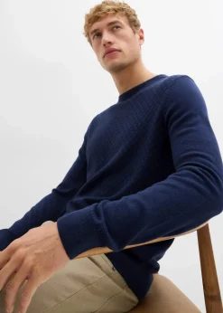 Best Feinstrickpullover mit edler Merinowolle Herren Pullover & Strickjacken|Große Größen