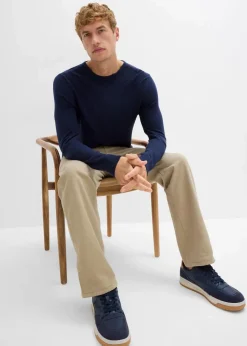 Best Feinstrickpullover mit edler Merinowolle Herren Pullover & Strickjacken|Große Größen