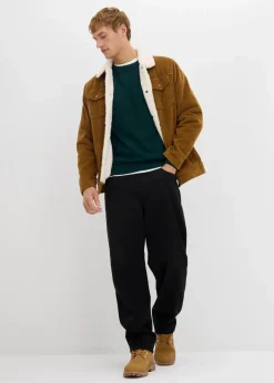 Herren bonprix Große Größen|Pullover & Strickjacken|Feinstrickpullover mit edler Merinowolle