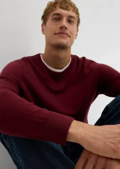 Best Feinstrickpullover mit edler Merinowolle Herren Pullover & Strickjacken|Basics