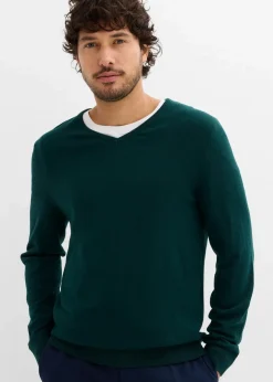 Discount Feinstrickpullover mit edler Merinowolle Herren Pullover & Strickjacken|Basics