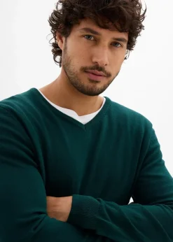 Discount Feinstrickpullover mit edler Merinowolle Herren Pullover & Strickjacken|Basics