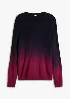 Herren bonprix Pullover & Strickjacken|Große Größen|Feinstrickpullover mit Farbverlauf