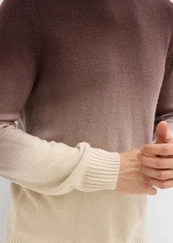 Discount Feinstrickpullover mit Farbverlauf Herren Pullover & Strickjacken|Große Größen