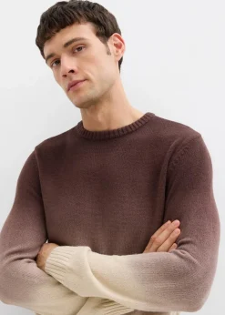 Discount Feinstrickpullover mit Farbverlauf Herren Pullover & Strickjacken|Große Größen