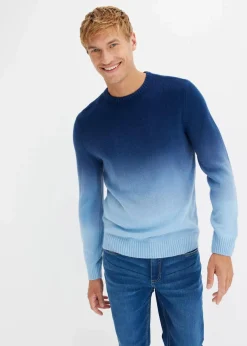 Feinstrickpullover mit Farbverlauf Herren Große Größen|Pullover & Strickjacken