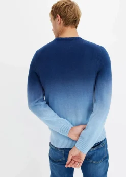 Feinstrickpullover mit Farbverlauf Herren Große Größen|Pullover & Strickjacken