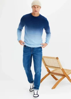 Feinstrickpullover mit Farbverlauf Herren Große Größen|Pullover & Strickjacken