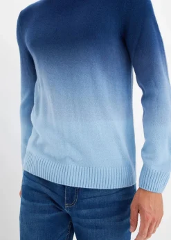 Feinstrickpullover mit Farbverlauf Herren Große Größen|Pullover & Strickjacken