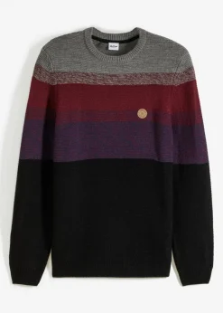 Sale Feinstrickpullover mit Farbverlauf Herren Große Größen|Pullover & Strickjacken