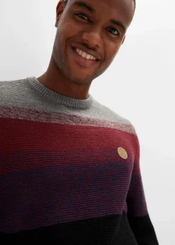 Sale Feinstrickpullover mit Farbverlauf Herren Große Größen|Pullover & Strickjacken