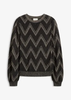 Damen bonprix Bekleidung·Umstandsmode|Bekleidung·Jeans|Feinstrickpullover mit Glitzereffekt