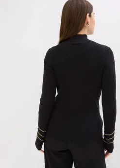 Damen bonprix Bekleidung·Umstandsmode|Bekleidung·Jeans|Feinstrickpullover mit Goldketten