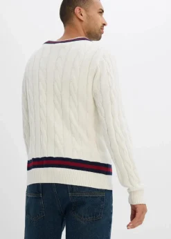 Herren bonprix Große Größen|Pullover & Strickjacken|Feinstrickpullover mit Kaschmiranteil