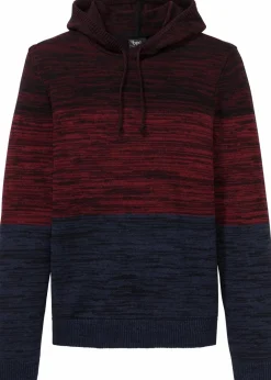 Herren bonprix Große Größen|Pullover & Strickjacken|Feinstrickpullover mit Kapuze aus weichem Baumwollmix