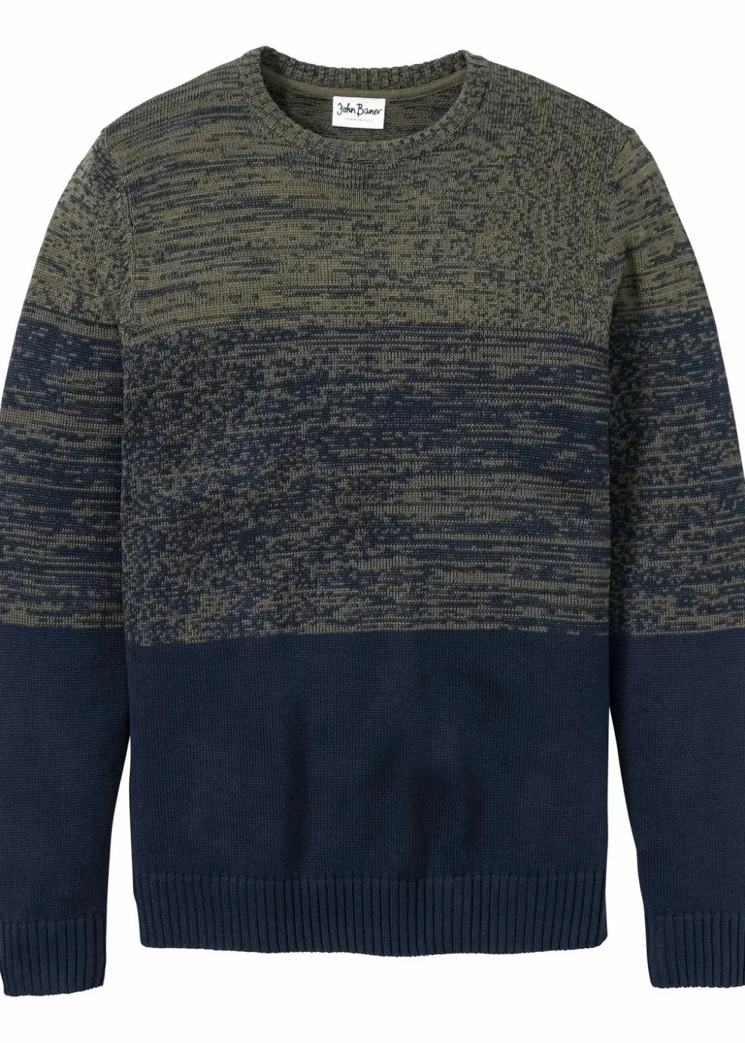 Herren bonprix Große Größen|Pullover & Strickjacken|Feinstrickpullover mit Komfortschnitt aus weichem Baumwollmix