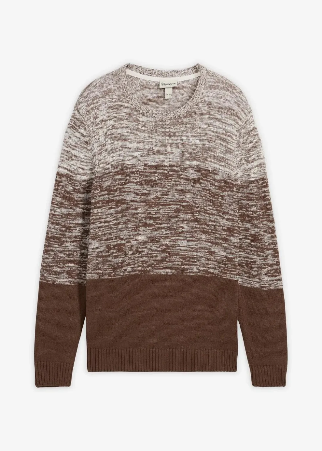 Herren bonprix Pullover & Strickjacken|Große Größen|Feinstrickpullover mit Komfortschnitt aus weichem Baumwollmix