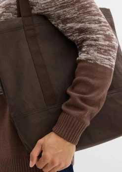 Herren bonprix Pullover & Strickjacken|Große Größen|Feinstrickpullover mit Komfortschnitt aus weichem Baumwollmix