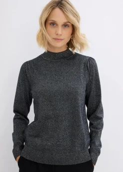Damen bonprix Bekleidung·Jeans|Bekleidung·Umstandsmode|Feinstrickpullover mit Lurex