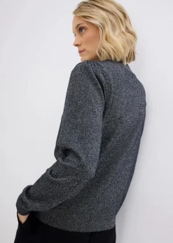 Damen bonprix Bekleidung·Jeans|Bekleidung·Umstandsmode|Feinstrickpullover mit Lurex