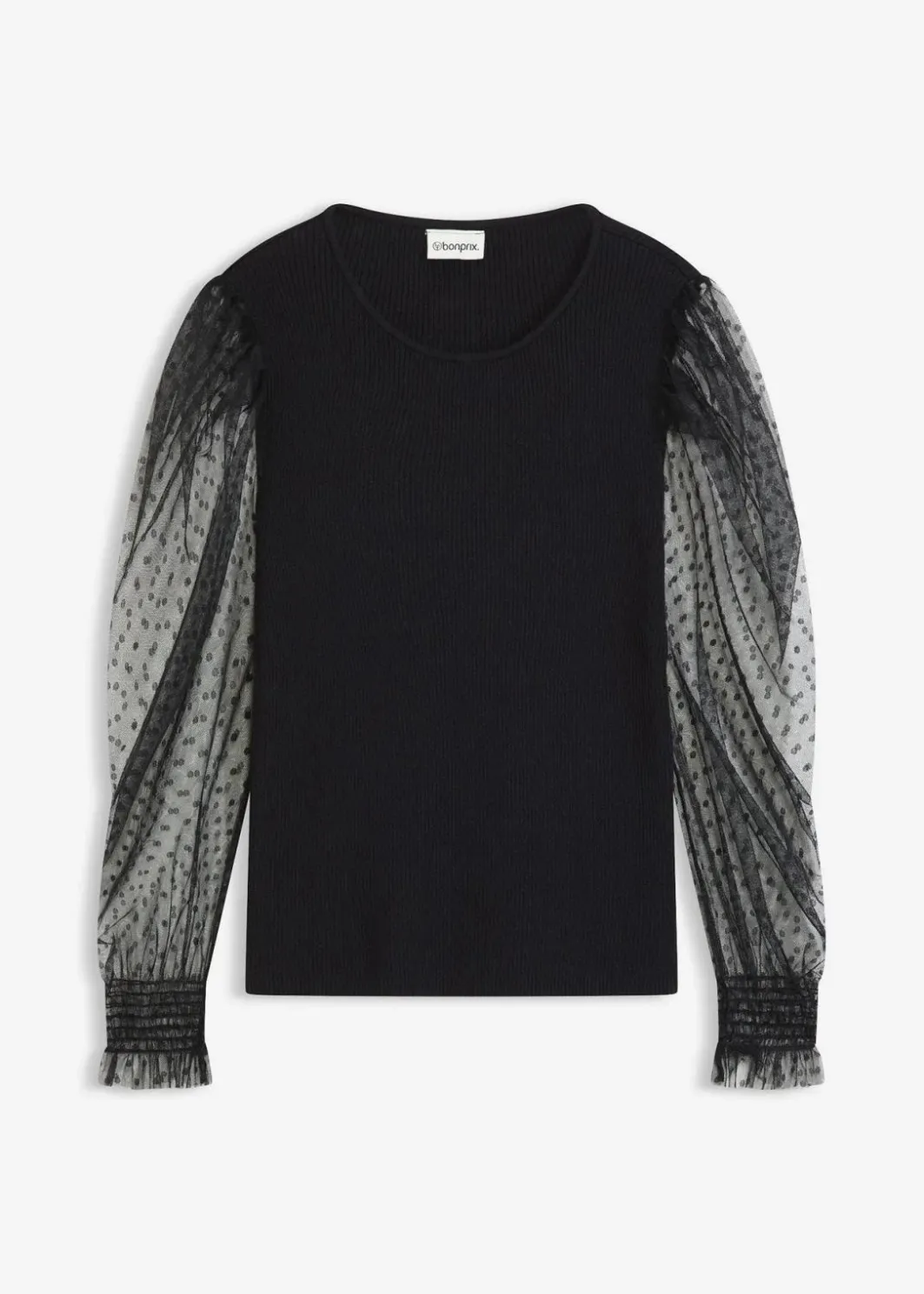Discount Feinstrickpullover mit Meshärmeln Damen Bekleidung·Umstandsmode|Bekleidung·Jeans