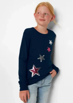 Best Feinstrickpullover mit Pailletten Kinder Mädchen 9-16 Jahre·Sweat & Strick