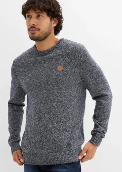 Herren bonprix Pullover & Strickjacken|Große Größen|Feinstrickpullover mit reiner Baumwolle