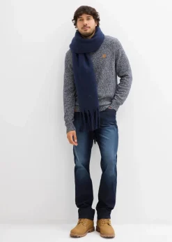 Herren bonprix Pullover & Strickjacken|Große Größen|Feinstrickpullover mit reiner Baumwolle