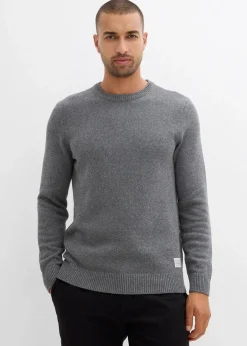 Herren bonprix Große Größen|Basics|Feinstrickpullover mit recycelter Baumwolle