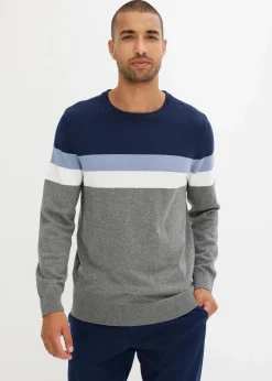 Clearance Feinstrickpullover mit reiner Baumwolle Herren Große Größen|Pullover & Strickjacken