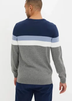 Clearance Feinstrickpullover mit reiner Baumwolle Herren Große Größen|Pullover & Strickjacken